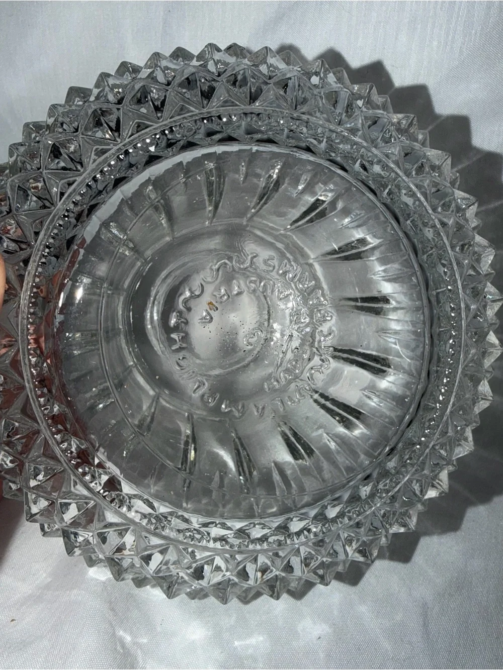 classic clear glass oil lamp